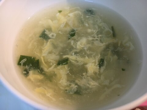 簡単 トロトロ ニラ玉スープ